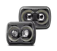 Fari Anteriori 5x7 ''7x6 Pollici Faro A Led Per Jeep Per Wrangler YJ Per Cherokee XJ 12v Drl Ambra Indicatori Di Direzione Faro Accessori Auto Faro Anteriore