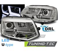 Fari anteriori a LED U cromati per VW T5 2010-2015 -LPVWL1