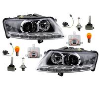 Fari Anteriori Audi A6 4F L&R Xenon D3S/H7 con Lampadine Unità di Controllo
