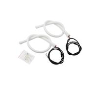 Fari Anteriori Auto 30/45/60cm Flessibile DRL Day Time Running Light Angel Eye Light Bianco Ambra Blu Rosso LED Faro Striscia Led Impermeabile Faro Anteriore(Giallo,30CM)