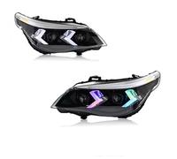 Fari Anteriori Auto Compatibile Con BMW Per E60 Serie 5 2003-2010 Fendinebbia Automatico DRL Luce Di Posizione Plug And Play Sewiyolin Auto RGB Gruppi Ottici Posteriori