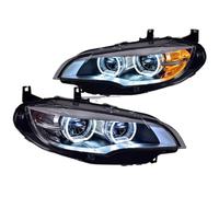 Fari Anteriori Auto Compatibile Con BMW Per X6 E71 2008-2014 Fari Automatici Gruppo Ottico Aggiornamento Alta Configurazione Lampada Segnalazione Accessori 2 Pezzi Luce Auto