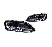 Fari Anteriori Auto Compatibile Con Per Polo 2011 2012 2013 2014 2015 2016 2017 2018 Lente Proiettore Angel Eye Abbaglianti Indicatori Di Direzione DRL Ricambio Auto