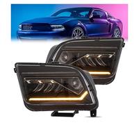 Fari Anteriori Auto Per Ford Per Mustang 2005 2006 2007 2008 2009 Gruppo faro a Led Hi Low Beam DRL Tuning Light Car Styling Testa lampada Faro Proiettore Anteriore(Guida a sinistra)