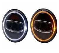 Fari Anteriori Auto Per Suzuki Per Samurai Per Jimmy Per Bandit Per 600 Anno 2004 Auto Camion E Altro 7 Pollici Led Faro DRL Halo Ambra Indicatore Direzione Coprilenti Per Fari Anteriori(Two PCS)