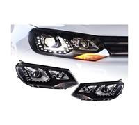 Fari Anteriori Fari DRL Indicatori Direzione Abbaglianti Angelo Occhio Lente Proiettore LED Faro Testa Della Lampada Per VW Per Touareg 2011 2012 2013 2014 2015 Faro Anteriore(Type A Xenon)