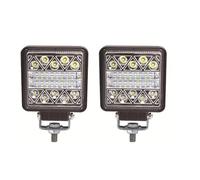 Fari Anteriori Fari Per Auto 102W Faretti A Barra A LED Rotondi Led 12V 24V Lampada Fendinebbia A LED Luce Lavoro Super Luminosa Per Camion Fuoristrada 4x4 Faro Anteriore(2 Piece square 102W)