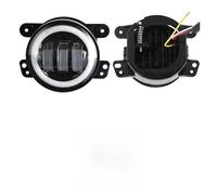 Fari Anteriori Fendinebbia A Led Rotondi 4 Pollici Bianco Ambra Halo Ring DRL Lampade Guida Fuoristrada Faro ATV Per Chrysler 300 Per Chrysler PT Per Cruiser 05-10 Faro Anteriore(White and amber DRL)