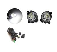 Fari Anteriori Fendinebbia LED Kit Per VW T5 Transporter Per Multivan Per Caravelle 03-10 Grigio Fendinebbia Coperchio Griglia Cablaggio Interruttore Faro Anteriore(LED and wires)