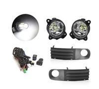 Fari Anteriori Fendinebbia LED Kit Per VW T5 Transporter Per Multivan Per Caravelle 03-10 Grigio Fendinebbia Coperchio Griglia Cablaggio Interruttore Faro Anteriore(1 set LED)
