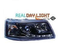 Fari Anteriori LED DRL LHD Chiari Neri Per VW T5 Multivan 03-10
