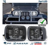 FARI Anteriori LED per Jeep Wrangler YJ Luce Bianca Potente 6500K 138W