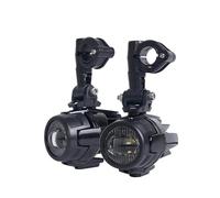Fari Anteriori Moto Faro Per BMW Per GS 1200 1250 F800GS R1100GS F700GS Nero Con Cablaggio Relè Faro Ausiliario A LED + Kit Di Montaggio Fari(Only 2pcs Light)
