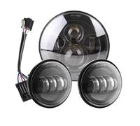 Fari Anteriori Moto Per Motociclette Per Electra Per Glide Per Softail Per Fat Bo Per Touring Faro Anteriore A LED Da 7 Pollici Con Fendinebbia Da 4,5 Pollici Anteriore Faro(7inch and 4.5inch B1)