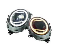 Fari Anteriori Per Mini Per Cooper F55 F56 2014-2021 Auto Faro Anteriore Fari A LED DRL Indicatori Di Direzione Proiettore Testa Lampade Di Montaggio Proiettore Fanale Anteriore(2pc White amber)