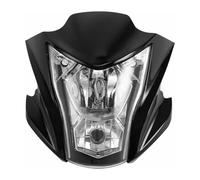 Fari Anteriori Per Moto Faro Anteriore Del Motocic Per ER6N 2012-2015 Faro Anteriore Per Motocicletta Bicolore Gruppo Ottico Anteriore Carenature Nere Per Fari Cofano Faro Anteriore(Nero)