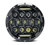 Fari Anteriori Per Moto Faro Anteriore Del Motocic Per Indian Per Chief Per Classic Per Dark Per Horse 2014-2017 Faro Per Moto 1 Pezzo 140W Multifunzione Rotondo Con Faro A Fascio Faro Anteriore