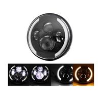 Fari Anteriori Per Suzuki Per Land Per Cruiser Per Mazda 7 ''LED DRL Faro 45w 4x4 7 Pollici Rotondo Halo Fari 7" LED Faro Con/senza Indicatori Di Direzione Ambra Faro Anteriore(1 Piece half halo)
