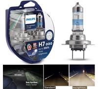 Fari Anteriori Philips Racing Vision GT200 H7 55W Due Lampadine DRL Luce Diurna