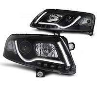 Fari Audi A6 C6 04.04 - 08 LED tubo Lights Nero