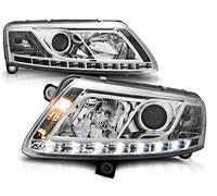 Fari Audi A6 C6 04.04 - 08 Tru DRL cromo H7