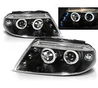 Fari compatibili con Volkswagen Passat 3Bg 2000 2001 2002 2003 2004 2005 GV-1661 Luci anteriori per auto Lampade per auto Fari per auto Driver e lato passeggero Set di assemblaggio fari Angel Eyes