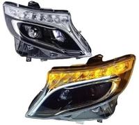 Fari dell'auto Faro anteriore per Mercedes per Vito 2016-2022 W447 Faro anteriore DRL Lente proiettore anteriore aggiornata