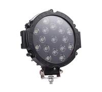 Fari Faro 7 Pollici 51W LED Luminoso Fuori Strada 4x4 Faretto Faro Per Auto Lampada Da Lavoro Spot Automobilistico Per Camion Per JEEP Accessori Auto(Nero)