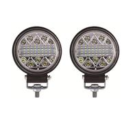 Fari Faro Fari Per Auto 102W Faretti A Barra A LED Rotondi Led 12V 24V Lampada Fendinebbia A LED Luce Lavoro Super Luminosa Per Camion Fuoristrada 4x4(2 Piece round 102W)