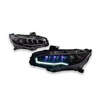 Fari Faro Gruppo Faro A LED Per Auto Per Civic 10th Gen Hatchback Fari DRL Segnale Di Svolta Sequenziale Con Rotazione Dinamica Di 180°(Ordinary-blu-ray)