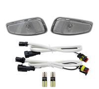 Fari Faro Indicatori Direzione Laterali Anteriori Luci Per Jeep Per Renegade 2014-2019 Indicatori Di Direzione Di Riflessione Con Lampadina Arancione T10 A LED(Black T10)