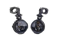 Fari Faro Moto Coppia Di Fari Fendinebbia Da 100 W A LED Ausiliari Con Luce Di Guida Faretti Lampeggianti A Doppio Colore