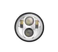 Fari Faro Moto Faro anteriore per moto Indian Scout universale da 5 3/4 pollici 5,75" a LED per auto e moto H4 Phare Farol Moto Headlamp(1PC headlight silver3)