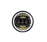 Fari Faro Moto Faro anteriore per moto Indian Scout universale da 5 3/4 pollici 5,75" a LED per auto e moto H4 Phare Farol Moto Headlamp(1PC headlight Black6)