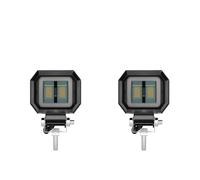 Fari Faro Moto Per Fuoristrada Auto Barca Camion SUV Barra Luminosa A LED Angel Eye E Moto Faretto Da Lavoro 12 V 24 V Fendinebbia.(Square red 2pcs)