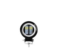 Fari Faro Moto Per Fuoristrada Auto Barca Camion SUV Barra Luminosa A LED Angel Eye E Moto Faretto Da Lavoro 12 V 24 V Fendinebbia.(Round red 1pcs)