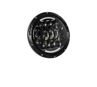 Fari Faro Moto Per Street Glide Per Road King Moto Faro Anteriore A LED Rotondo Da 7 Pollici(90W Black5)