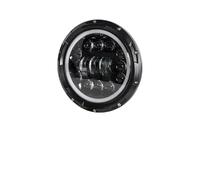 Fari Faro Moto Per Street Glide Per Road King Moto Faro Anteriore A LED Rotondo Da 7 Pollici(90W Black6)