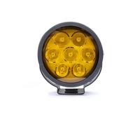 Fari Faro Moto Per Suzuki Per Jeep Fari A LED Da 20W E 4.5 Pollici Per Motociclette Filtro Colorato Nascosto A Testa Rotonda A Motore(1pc-yellow)