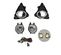 Fari fendinebbia a LED per Auto, paraurti Anteriore, Cablaggio fendinebbia, griglia, alogeni Angel Eyes, DRL per Toyota Auris 2014 2015, Gruppo fendinebbia (Set fendinebbia alogeni)