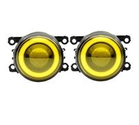 Fari Fendinebbia Anteriori Gruppo Fendinebbia Paraurti Anteriore Auto Fendinebbia Diurni DRL 12V Per Fiat 500 Per Panda Per Punto Per Evo 2011-2015(Yellow)