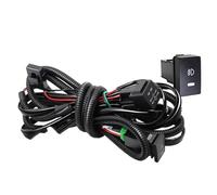 Fari Fendinebbia Per Nissan Pulsar Per Tiida C13 Hatchback 2014-2018, Fendinebbia A LED Angel Eye DRL Sinistra Destra 30 W 6000 Lm 12 V Fendinebbia(Only Harness Wire)