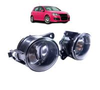 Fari Fendinebbia Set Vetro Trasparente Chiaro + Pere Adatto per Golf 5 Non Gti