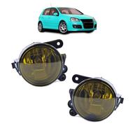 Fari Fendinebbia Set Vetro Trasparente Giallo + Pere Adatto per Golf 5 Non Gti