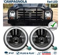 FARI Full LED Per FIAT CAMPAGNOLA Angel Eyes DRL Luce Bianca 6500K