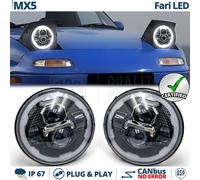 FARI Full LED Per MAZDA MX-5 1 NA Luce Bianca 6500K Angel Eyes 60W