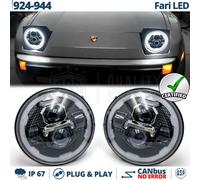 FARI Full LED Per PORSCHE 924-944 Luce Bianca 6500K Angel Eyes 60W