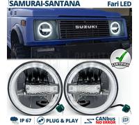 FARI Full LED Per SAMURAI SJ SANTANA Luce Bianca 6500K Angel Eyes
