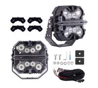 Fari LED Ausiliari 7" 332W For ATV UTE Trattore Barca RGB+DRL 33200Lm IP68 12V