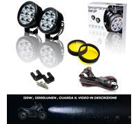 Fari LED BMW GS 1300 STD 120W profondità spot light CABLAGGIO COMPLETO PULSANTE